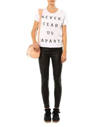 Zoe Karssen Never Tear Us Apart Print T Shirt