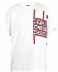 Raf Simons New Order Print Cotton T Shirt