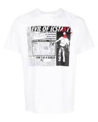 The Salvages Newspaper Print T Shirt