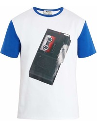 Acne Studios Nite Tape Recorder Print Cotton T Shirt