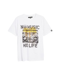 Cult of Individuality No Music Graphic Tee In White At Nordstrom