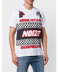 Diesel Noize Print T Shirt