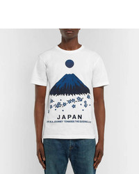 Blue Blue Japan Nt190 Printed Cotton Jersey T Shirt