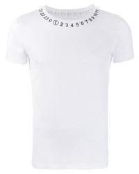 Maison Margiela Number Print Crew Neck T Shirt