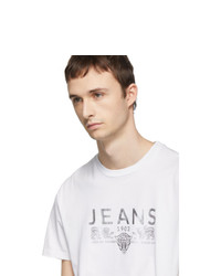 Tiger of Sweden Jeans Off White And Silver Fleek T Shirt