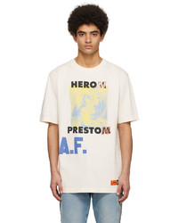 Heron Preston Off White Cotton T Shirt