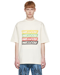 We11done Off White Cotton T Shirt