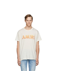 Amiri Off White Flame Logo T Shirt