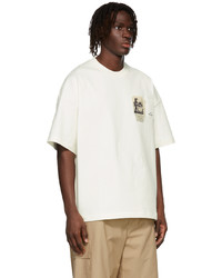 Jil Sander Off White Printed Patch T Shirt