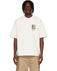 Jil Sander Off White Printed Patch T Shirt