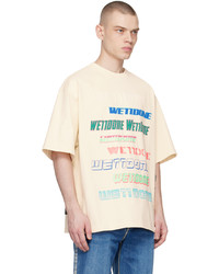 We11done Off White Printed T Shirt