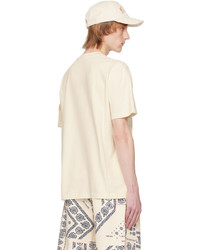 Moncler Off White Printed T Shirt