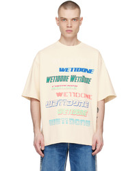 We11done Off White Printed T Shirt