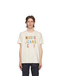 Nudie Jeans Off White Roy T Shirt