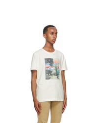 Nudie Jeans Off White Some Collage Roy T Shirt