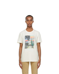 Nudie Jeans Off White Some Collage Roy T Shirt
