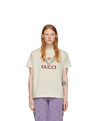 Gucci Off White Tennis Logo T Shirt