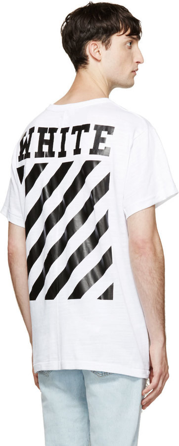 Off White White Caravaggio Print T Shirt, $245 | SSENSE | Lookastic