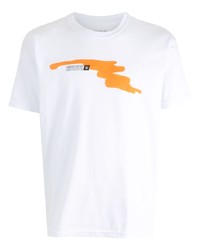 OSKLEN Orange Paint T Shirt