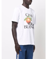 Casablanca Orange Print T Shirt