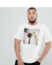 Jack & Jones Originals Plus Size T Shirt With Fluro City Graphic
