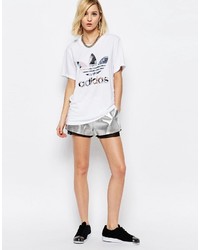 adidas Originals Rita Ora Oversized T Shirt With Trefoil Logo In Elegant Print