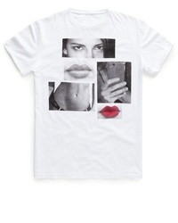 Mango Outlet Lips Print T Shirt