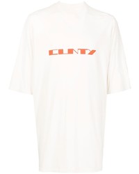 Rick Owens DRKSHDW Oversize Slogan Print T Shirt