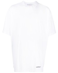 Off-White Oversized Logo Detail Cotton T Shirt