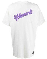Vetements Oversized Logo Print T Shirt