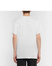 The Elder Statesman Oversized Printed Cashmere And Silk Blend T Shirt