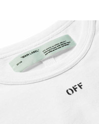 Off-White Oversized Printed Cotton Jersey T Shirt