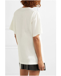 Moschino Oversized Printed Stretch Cotton Jersey T Shirt