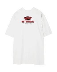 Vetements Oversized Split Side Printed Jersey T Shirt