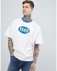 ASOS DESIGN Oversized T Shirt With Slogan Text Print And Contrast Ringer