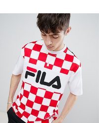 Fila Oversized Team T Shirt With Taping In White