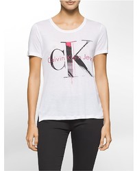 Calvin Klein Paint Print Logo T Shirt