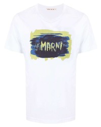 Marni Painted Logo Print T Shirt