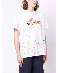 Mostly Heard Rarely Seen Painterly Print Cotton T Shirt