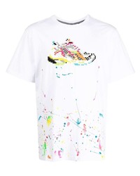 Mostly Heard Rarely Seen Painterly Print Cotton T Shirt
