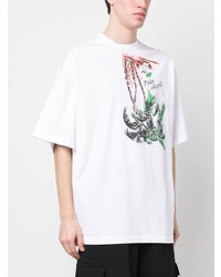 Palm Angels Palm Print Organic Cotton T Shirt