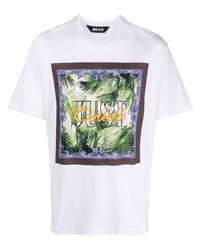 Just Cavalli Palm Tree Print Cotton T Shirt