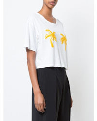 A.L.C. Palm Tree Print T Shirt