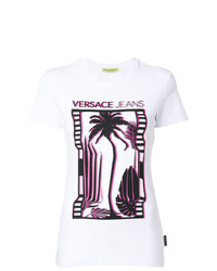 Versace Jeans Palm Tree Print T Shirt