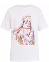 PAM Pam Krishna Text Print Cotton T Shirt