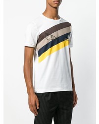 Fendi Panelled Stripe T Shirt