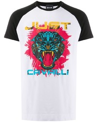 Just Cavalli Panther Print T Shirt