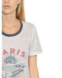 Etoile Isabel Marant Paris Printed Linen T Shirt