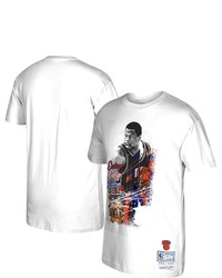 Mitchell & Ness Patrick Ewing White New York Knicks Player Burst T Shirt At Nordstrom