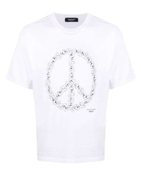 Undercover Peace Logo Print T Shirt